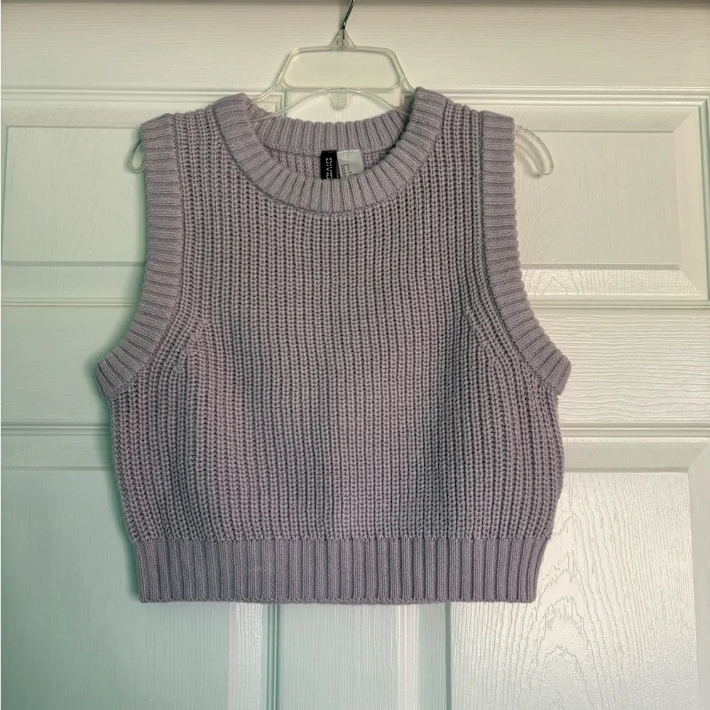 H&M Light Purple Knit Sweater Vest - Picture 8 of 8